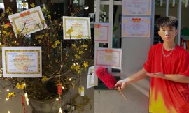 Không chỉ treo giấy khen lên cây cảnh, teen còn khoe thành tích với cách thức "bá đạo" này