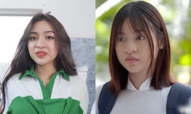 Lần thứ 2 hotgirl "trứng rán cần mỡ" tham gia đóng phim, nhan sắc có phần "lên hương"