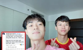 Văn Toàn và Hải Quế tự nhận có nhiều "fan quốc tế" nhất, đăng ảnh chụp chung cho đỡ tủi