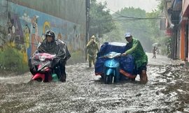Miền Bắc bước vào đợt mưa lớn trên diện rộng, kéo dài liên tục đến hết tuần này