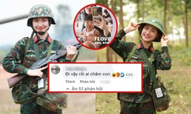 Hòa Minzy trả lời thế nào khi có netizen thắc mắc: Tham gia Sao Nhập Ngũ thì ai chăm con?