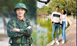 Quân nhân điển trai của Sao Nhập Ngũ 2022 bất ngờ chung khung hình với Hòa Minzy ở Hồ Gươm