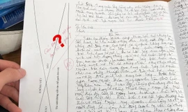 Bài thi Ngữ văn chữ viết quá xấu khiến giáo viên chấm thi cũng phải "hoa mắt chóng mặt"