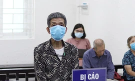 Bị cáo Phạm Anh Dũng tại tòa.