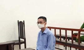 Bị cáo Trần Hoàng Minh tại tòa.