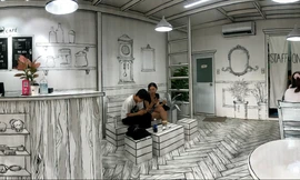 Độc đáo với quán cà phê đánh lừa thị giác 