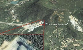 Hình ảnh phân tích Vạn lý trường thành dưới lòng đất qua vệ tinh