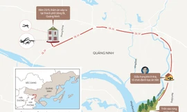 [ĐỒ HỌA] Hành trình trốn chạy của nghi can gây thảm án