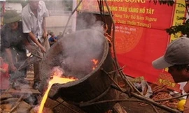 Hà Nội khởi công đúc tượng Trâu vàng hồ Tây