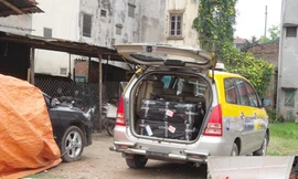 Chiếc xe taxi chở nội tạng thối bị bắt giữ