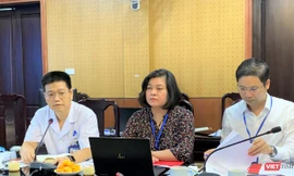 Đại diện BV Da liễu T.Ư tại cuộc gặp gỡ báo chí