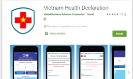 Khai báo sức khỏe du lịch được tích hợp vào ứng dụng Vietnam Health declaration dành cho người nhập cảnh vào Việt Nam