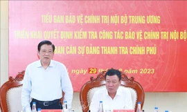 Kiểm tra công tác bảo vệ chính trị nội bộ tại Thanh tra Chính phủ 