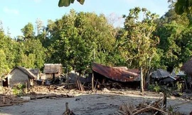 Năm ngôi làng ven biển bị xóa sổ sau trận động đất và sóng thần ở Solomon