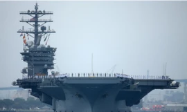 Tàu sân bay Mỹ USS Nimitz. (Ảnh: Reuters)