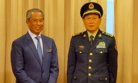 Thủ tướng Malaysia Muhyiddin Yassin tiếp Bộ trưởng Quốc phòng Trung Quốc Ngụy Phượng Hòa tại Kuala Lumpur ngày 7/9. (Ảnh: Xinhua)