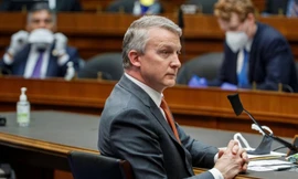 TS Rick Bright tại phiên điều trần. (Ảnh: Reuters)