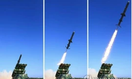 Các tên lửa được Triều Tiên phóng năm 2017. (Ảnh: Yonhap)