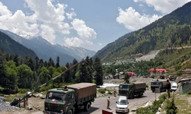 Lực lượng Ấn Độ làm nhiệm vụ trên khu vực biên giới giáp Trung Quốc. (Ảnh: Reuters)