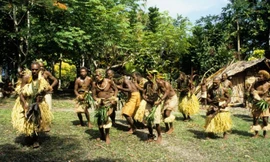 Dân Solomon nhảy điệu truyền thống. (Ảnh: CNN)