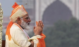 Thủ tướng Ấn Độ Narendra Modi trong ngày lễ Độc lập. (Ảnh: NDTV)