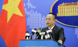 Phó Phát ngôn viên Bộ Ngoại giao Đoàn Khắc Việt. (Ảnh: Nguyễn Hồng)