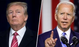 Tổng thống Mỹ Donald Trump (trái) và đối thủ Joe Biden. (Ảnh: Reuters)