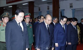 Thủ tướng Nguyễn Xuân Phúc dự lễ quốc tang. (Ảnh: TTVN)