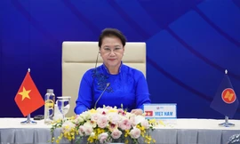 Chủ tịch Quốc hội Nguyễn Thị Kim Ngân dự phiên họp. (Ảnh: Như Ý)