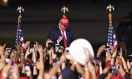 Nhiệm kỳ của ông Trump được đánh giá là gây phân cực mạnh nhất trong lịch sử các đời tổng thống Mỹ. (Ảnh: AP)