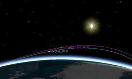 Vệ tinh Nga Cosmos 2542 gần vệ tinh Mỹ USA245. (Ảnh: Michael Thompson)