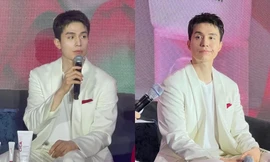 Lee Dong Wook tại TP.HCM: Biểu cảm vừa hài vừa thương, khung hình với Thùy Tiên