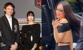 BLACKPINK "đại náo": Jennie khoe lưng trần, Lisa sang trọng bên Frédéric Arnault