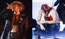 G-Dragon đội mưa biểu diễn ở Mỹ Đình: Chiếc trâm hoa cúc gần 3 tỷ đồng gây sốt