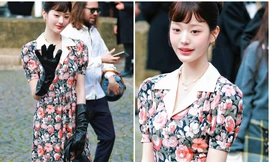 Wonyoung IVE gợi nhớ biểu tượng thời trang Audrey Hepburn tại show MiuMiu