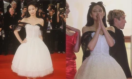 Jennie (BLACKPINK) như công chúa từ trang truyện bước ra thảm đỏ Cannes 2023