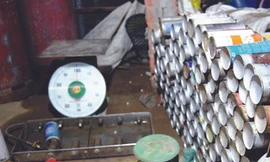 Hiện trường tại cơ sở sang chiết gas quy mô lớn