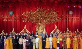 1.600 đại biểu từ 115 quốc gia tham gia Đại lễ Vesak 2019 tại chùa Tam Chúc, Hà Nam. Ảnh: Như Ý