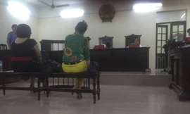 Các bị cáo tại tòa.