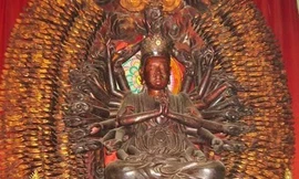 Tìm thấy cổ tượng Phật bà nghìn mắt nghìn tay bị mất trộm