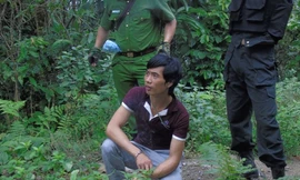 Tẩn Láo Lở tỏ ra bình tĩnh khi quay lại khu vực hiện trường.