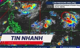 TIN NHANH: Áp thấp gần Philippines khả năng cao mạnh lên trong 24 giờ tới