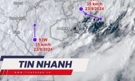 TIN NHANH: Hai áp thấp xuất hiện ở Biển Đông, Việt Nam có bị ảnh hưởng?