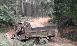 Hiện trường vụ tai nạn.