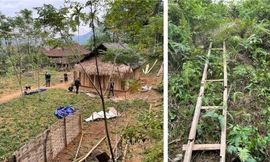 Đào hố trên đồi cao để giấu ma túy, dùng thang trèo lên mỗi khi giao dịch