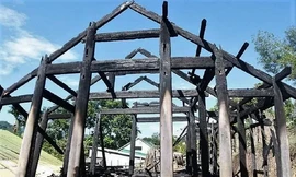 Lửa thiêu căn nhà gỗ 3 gian, chủ nhà tử vong thương tâm