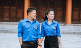 Vợ chồng cán bộ Đoàn cùng xây dựng hoài bão với màu áo xanh tình nguyện