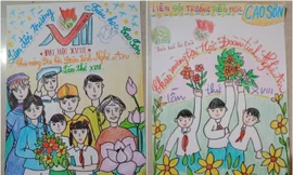 Những bức vẽ sinh động của thiếu nhi Nghệ An chào mừng Đại hội Đoàn lần thứ XVIII