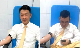 Cảnh sát giao thông hiến máu cứu cháu bé mắc bệnh hiểm nghèo