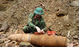 Quả bom nặng 115 kg được hủy nổ thành công